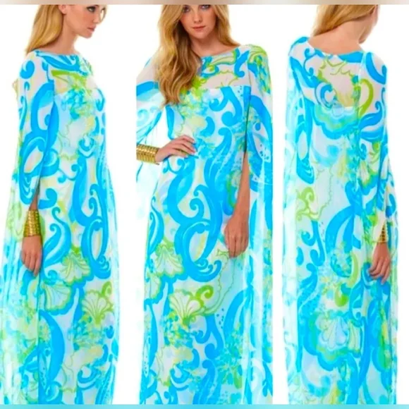 Lilly Pulitzer HTF 🦄 Kingston Maxi Caftan. Size 2. - Picture 5 of 7